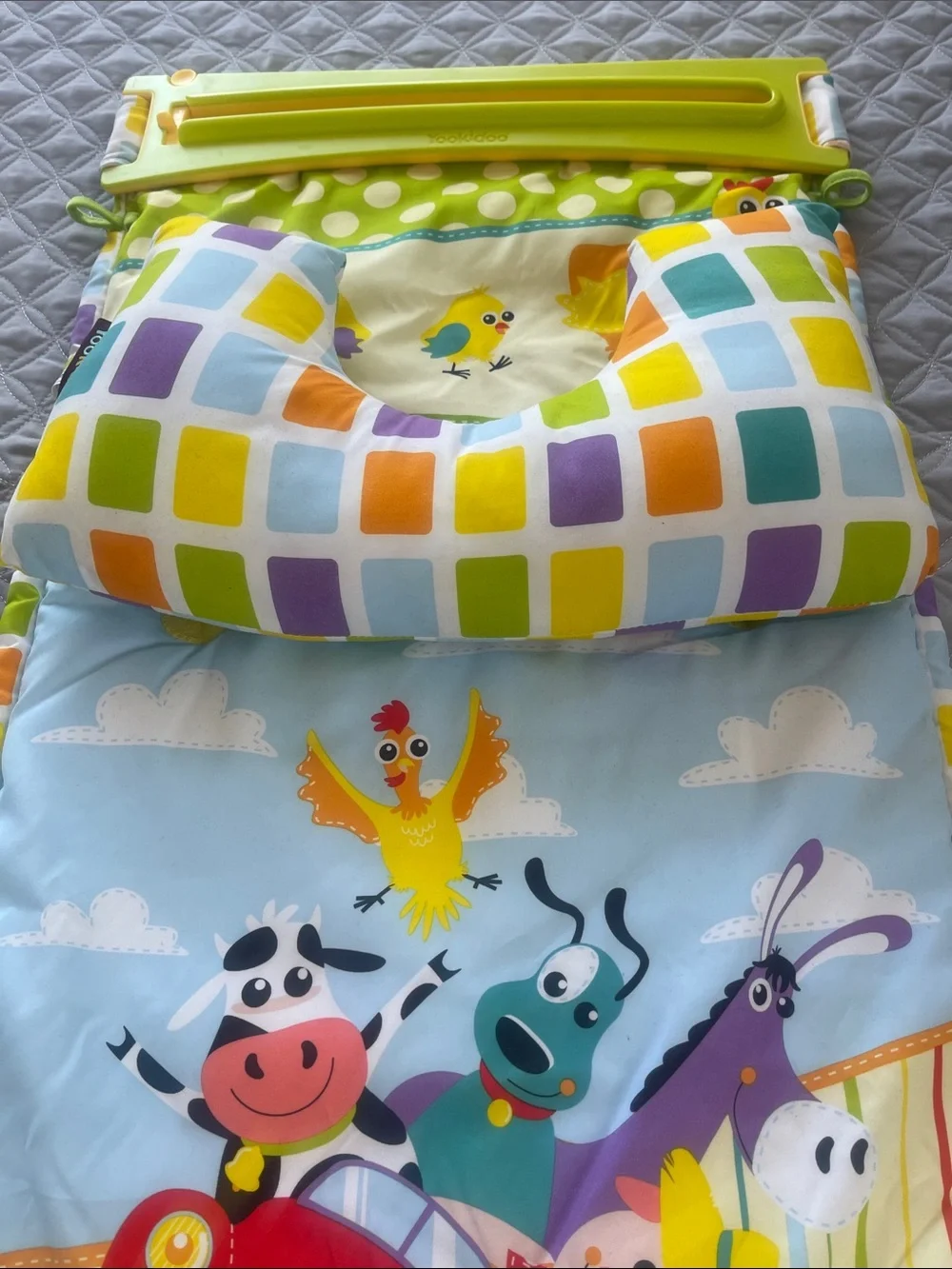 Yookidoo,New never used Green Baby Play Mat with Musical Puppy, no box